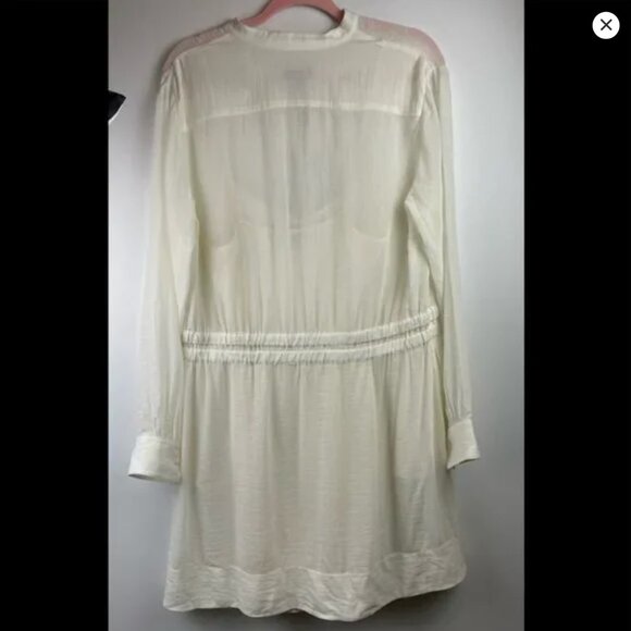 RAG & BONE White Button Down Mini Dress Elish size Medium - Picture 5 of 8